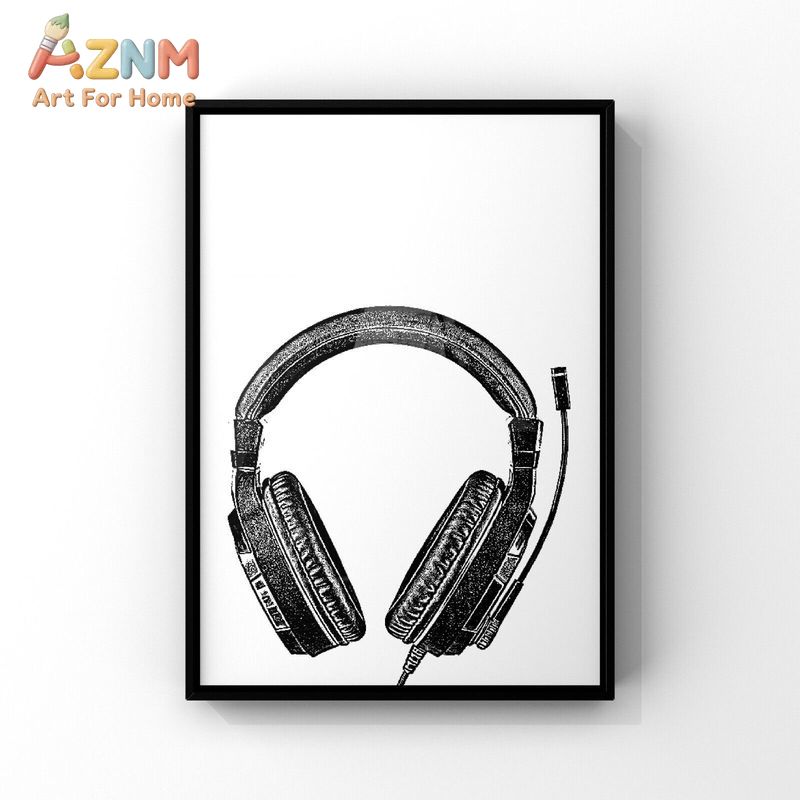 AZNM Zwart-Wit Gaming Canvas W - Gaming Accessories For Room recensie en prijs