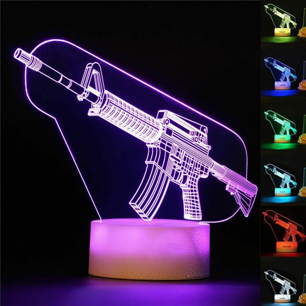 Game Rifle 3D Led-nachtlampje  - Accessories For Your Gaming Room recensie en prijs