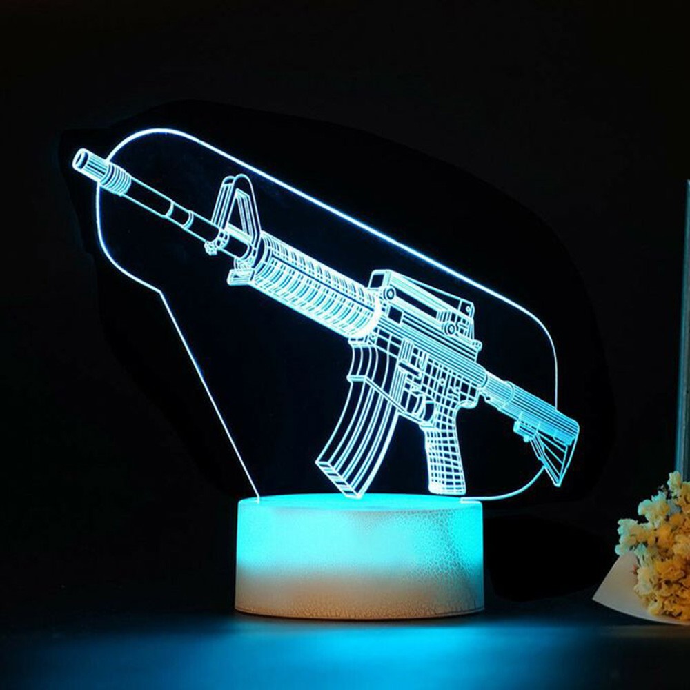Game Rifle 3D Led-nachtlampje  - Accessories For Your Gaming Room recensie en prijs
